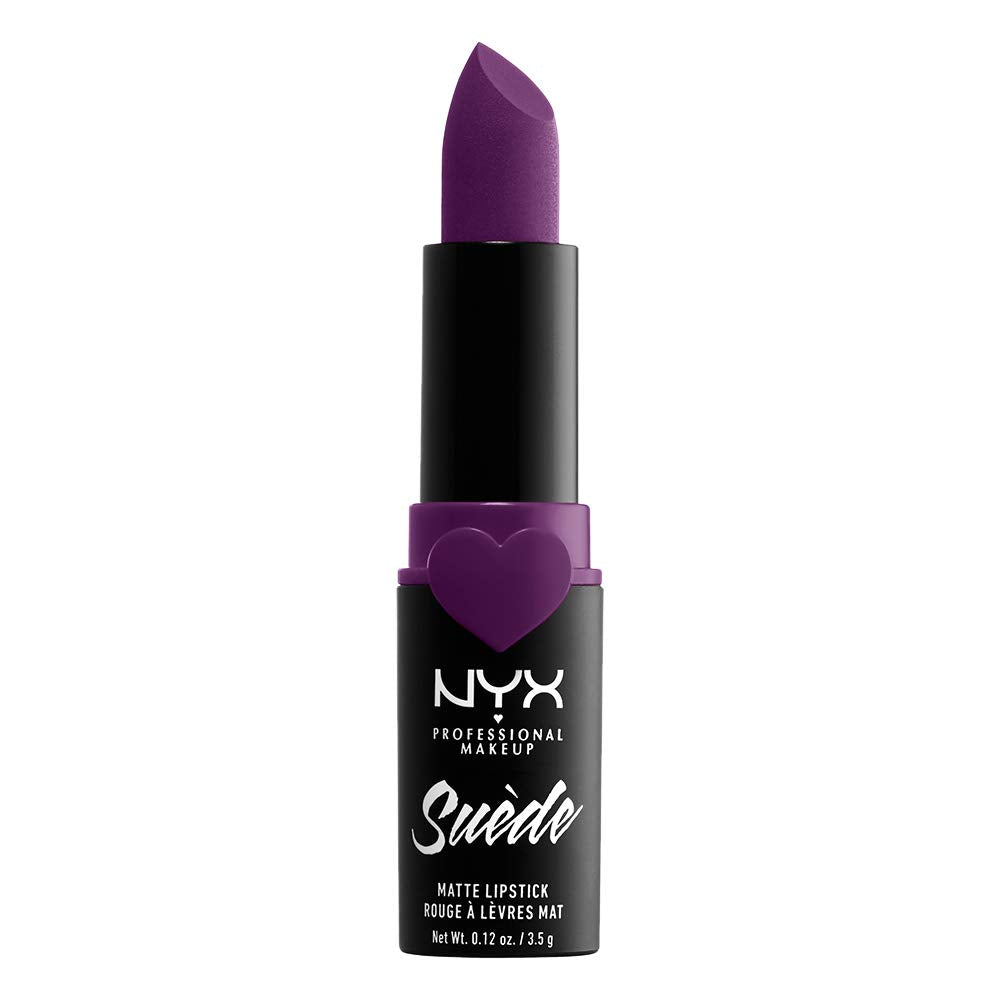 NYX PROFESSIONAL MAKEUP Suede Matte Lipstick, Vegan Formula - Stfu (Magenta)