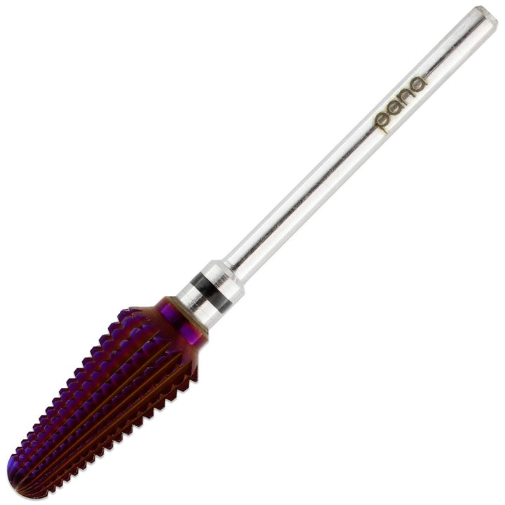 PANA USA 3/32ââ‚¬Â Purple Tornado Nail Carbide Drill Bit - Fast Remove for Acrylic or Hard Gels Remover Professional Manicure Pedicure Rotary Tool- Fine