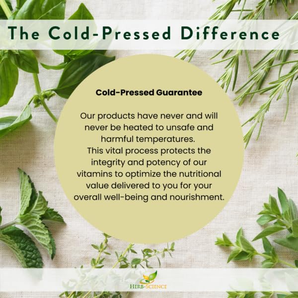 Herb-Science Liquid Vitamin B9 Folic Acid Supplements - VIT B Drops for Brain & Digestive Function, Liver Support - Gluten-Free, Non-GMO, Vegan - Nutritional Supplement for Adults - 1 fl. oz.