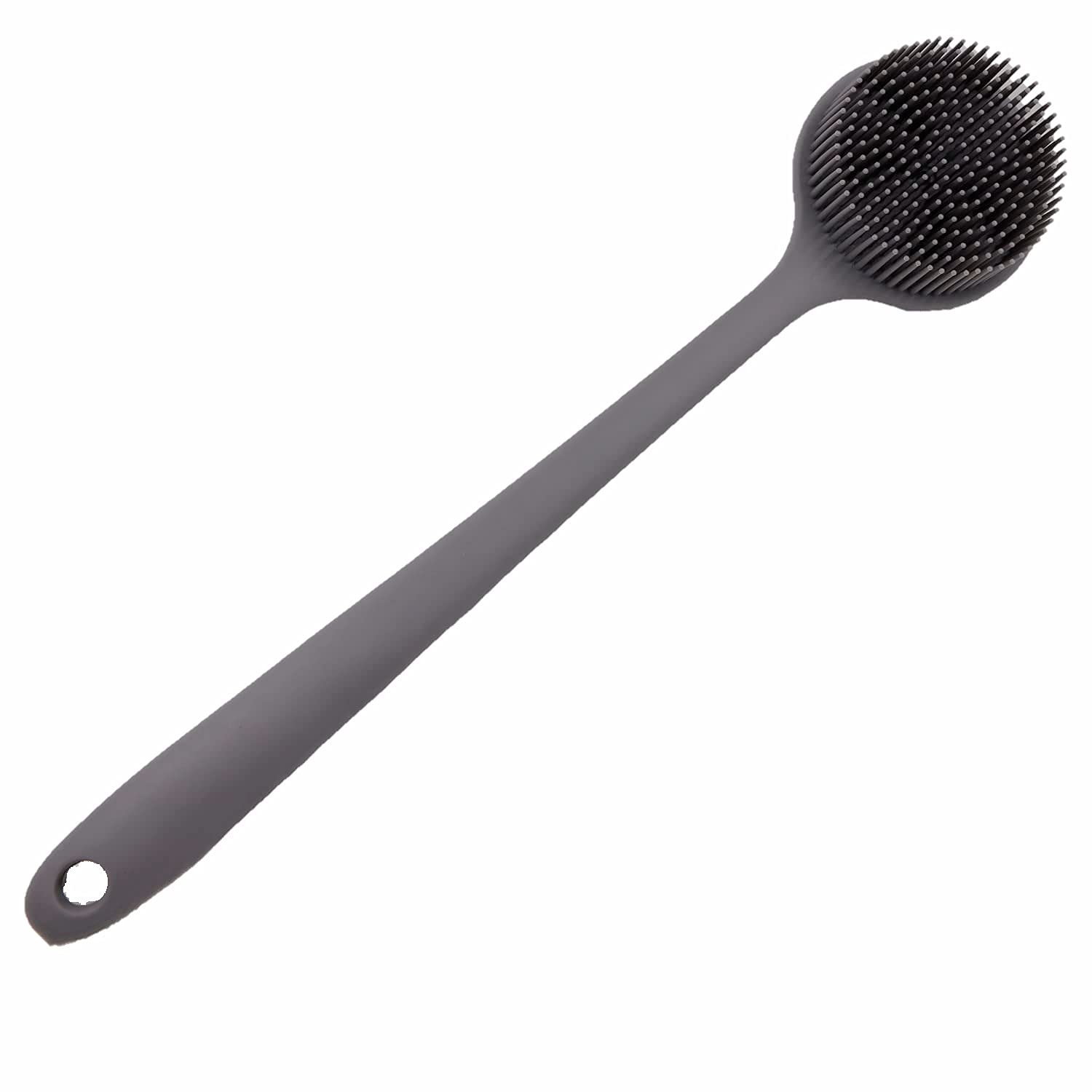 Cinlitek Silicone Body Scrubber - Long Handle Back Scrubber, Shower Exfoliator