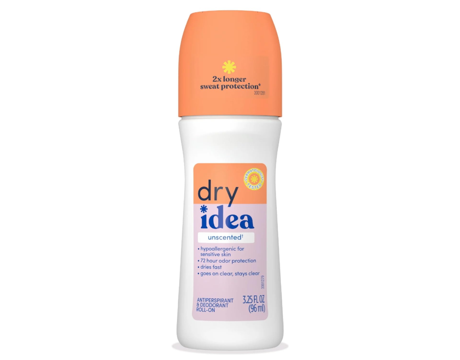 Dry Idea R/O Unscented Size 3.25z Dry Idea Unscented Antiperspirant Deodorant