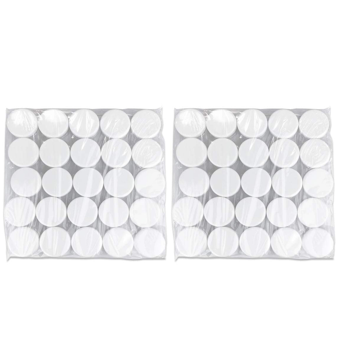 (100 Pcs) Beauticom 5G/5ML High Quality Clear Plastic Cosmetic Container Jars with White Lids