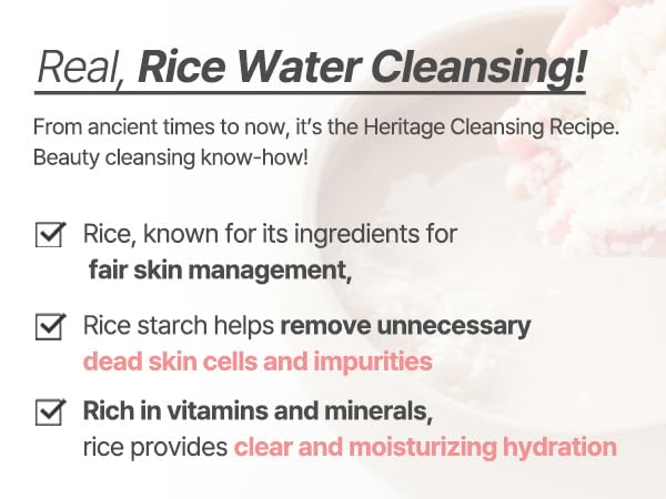 S.Nature AQUA RICE FOAM CLEANSER | Facial Cleanser, Rice Extract Rice Powder Cleanser with Mild Cleansing, Glycerin,Vegan, Face Wash, Korean Skincare (5.41Fl Oz)