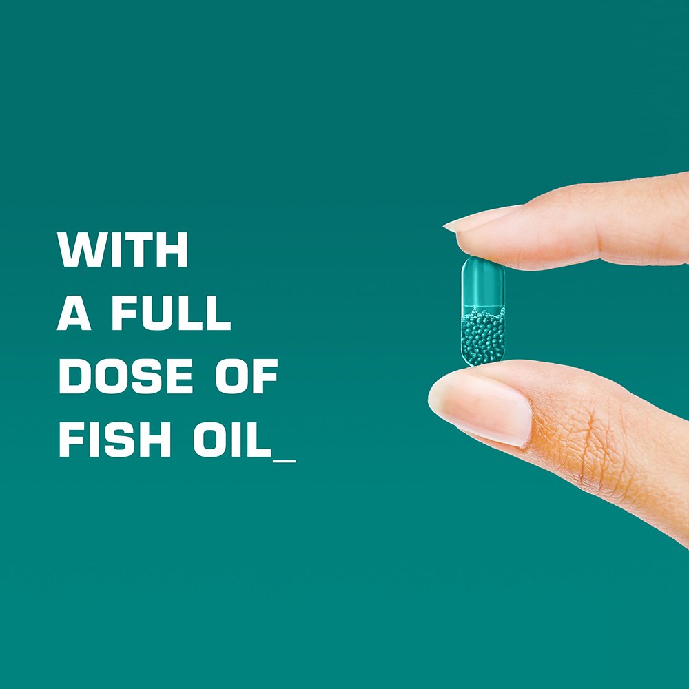 ORB Men’S MULTIVITAMIN + Fish Oil – A Complete Multi + Fish Oil |Heart Health Support, Antioxidant Support, Supports a Positive Mood, 21 Essential Vitamins – 60 Count