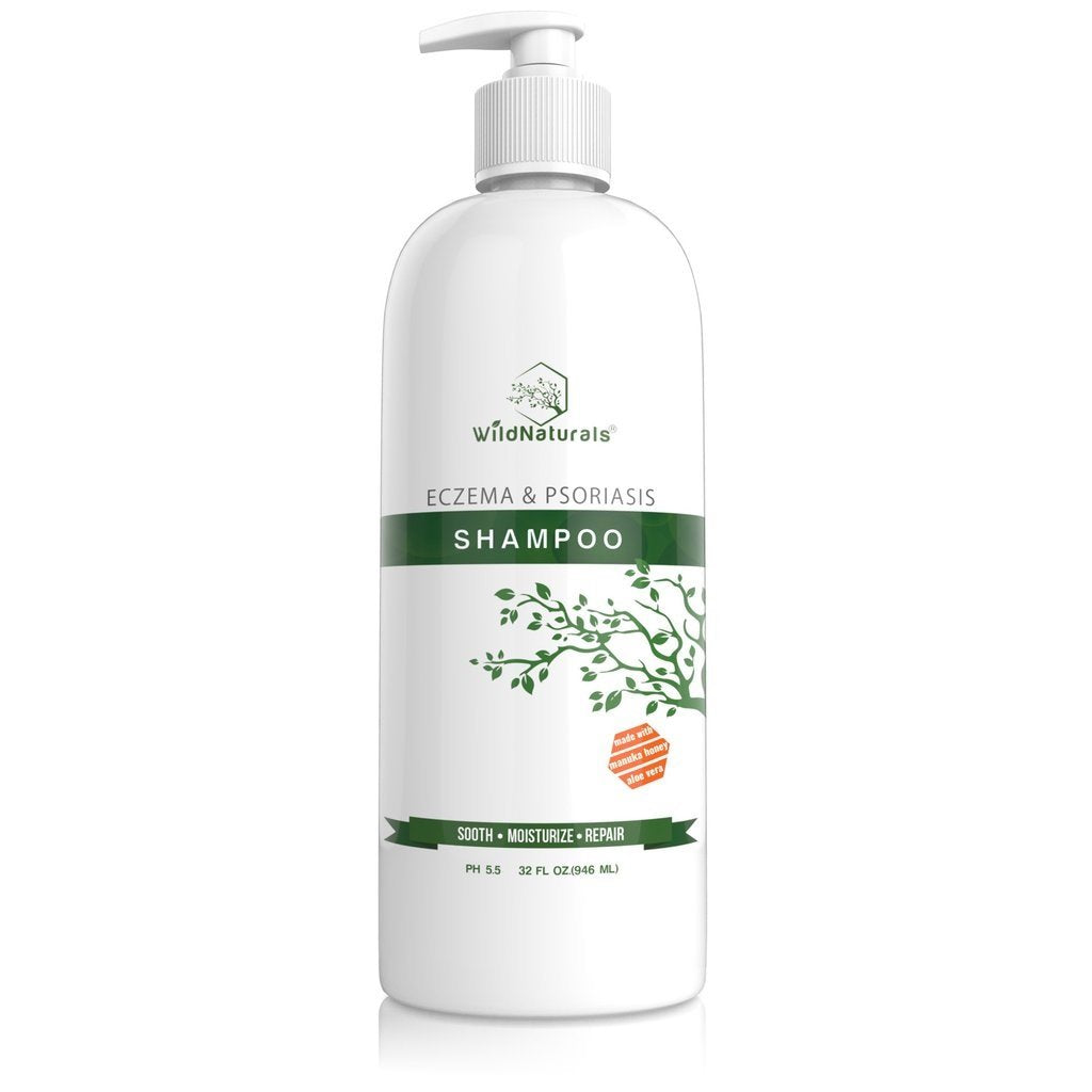 Eczema & Psoriasis Treatment Shampoo - Anti-Dandruff, Scalp Relief for Dry & Itchy Skin - Hypoallergenic, Paraben & Fragrance-Free for Sensitive Scalp