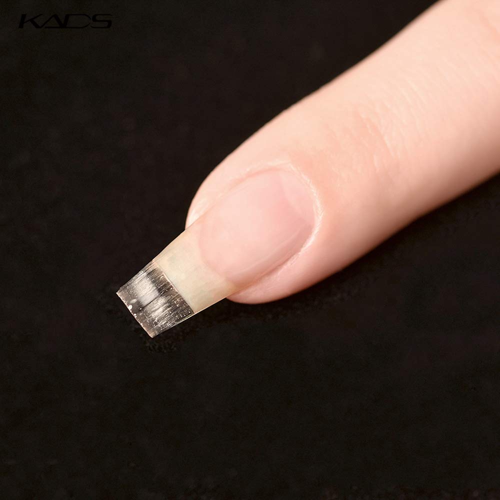 KADS Nail Art Acrylic Fibernails Fiberglass Fake Nails Tips UV Gel Manicure Fake Fingernails Artificial Nail Tips for Nail Salons DIY Nail Art