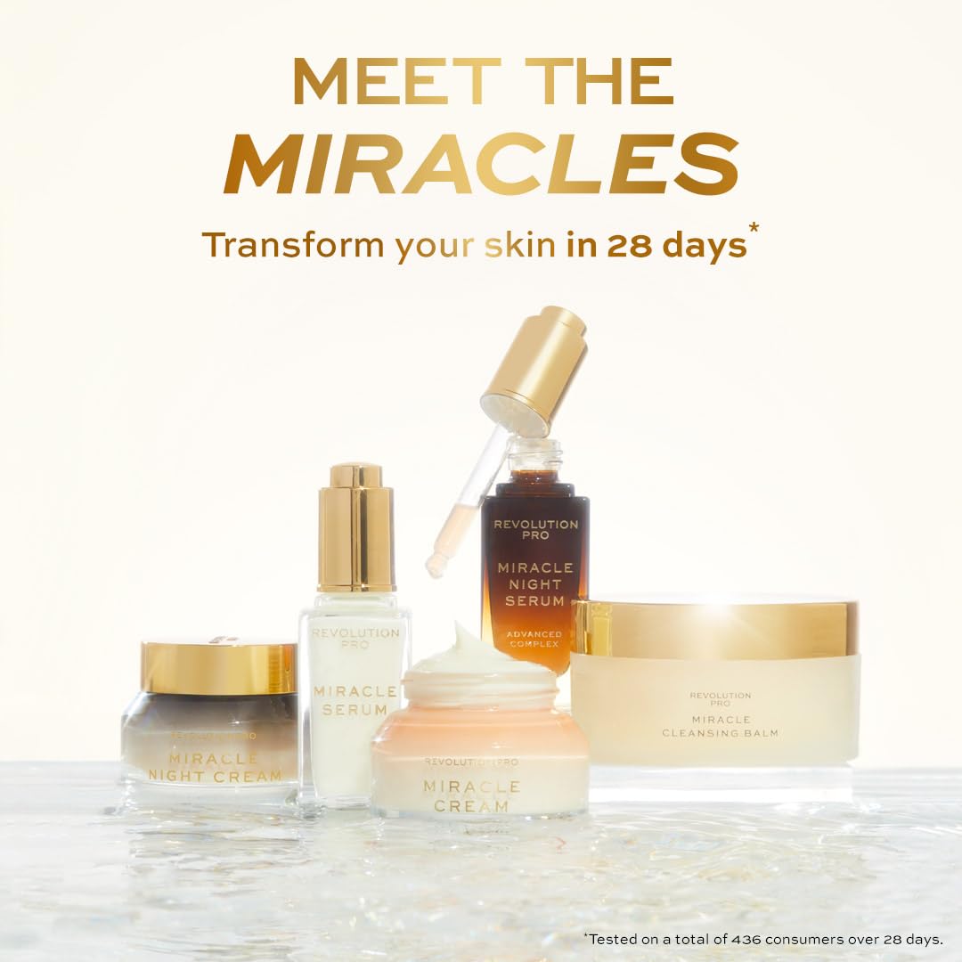 Revolution Pro, Miracle Night Cream, Overnight Face Cream, Helps to Smooth & Plump Skin with Retinol & Vitamin E, 1.69 oz