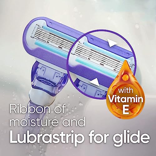 Gillette Venus Extra Smooth Swirl Razors for Women, 1 Venus Razor, 4 Razor Blade Refills, Flexiball Handle for a Close, Smooth Shave