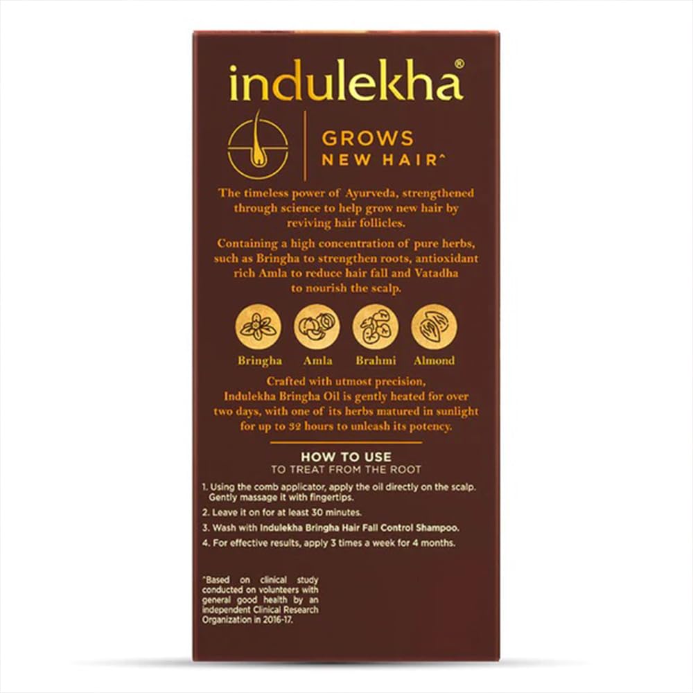 Indulekha Bringha Complete Hair Care Oil 100ml (Pack of 3)