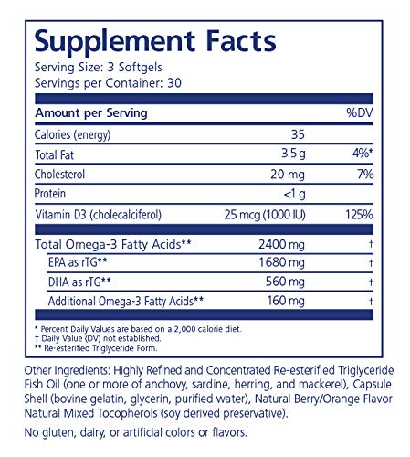 PRN De3 Dry Eye Omega 3 Fish Oil – Support for Dry Eyes - 2240mg EPA & DHA in Triglyceride Formula – New & Improved-Burpless-1 serving, 1-month supply
