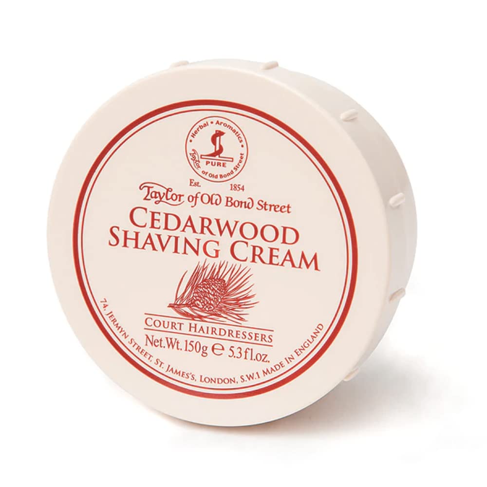 Taylor of Old Bond Cedarwood Shaving Cream, 0.55 Pound