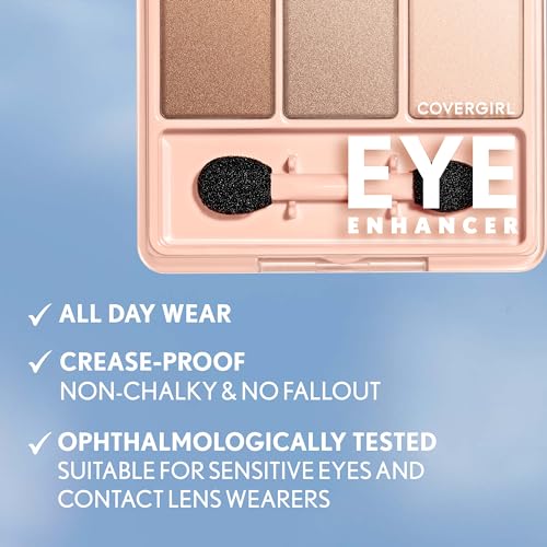 COVERGIRL - Eye Enhancers 4-Kit Eyeshadow, silky, sheer formula, double ended applicator, 100% Cruelty-free