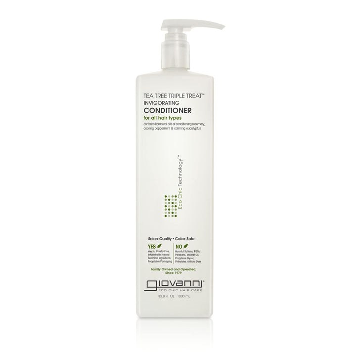 Giovanni Tea Tree Triple Treat Conditioner, 33.8 Fluid Ounce