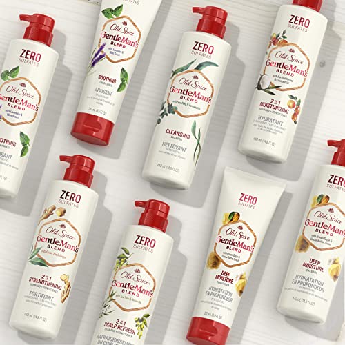 Old Spice Caseeto Gentlemanâ€™s Blend Soothing Men's Shampoo with Lavender & Mint Scent, 14.8oz 440mL Red,White,Green 1