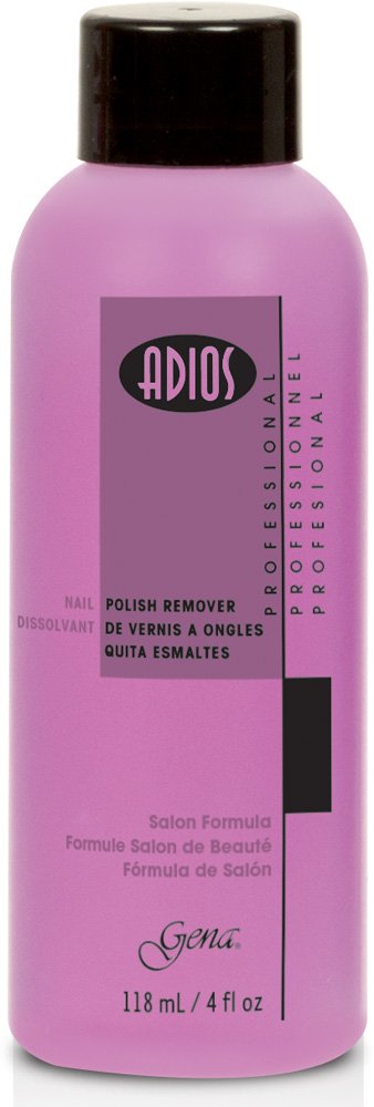 Gena Adios Pink Polish Remover, 4 Ounce