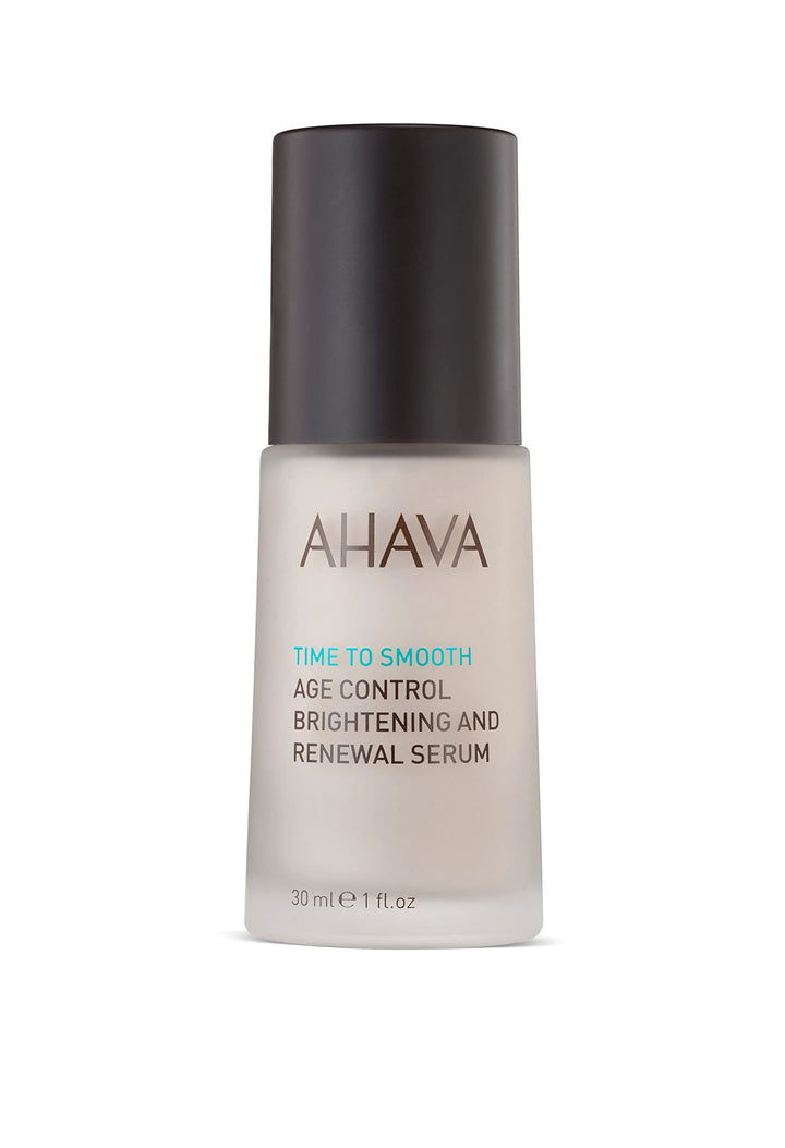AHAVA Time To Smooth Age Control Brightening & Renewal Serum - Boosts Youthful Appearance, Minimizes Dark Spots, Promotes Brightness, with Osmoter, 3D Complex, Brightening Accelerator Complex, 1 Fl.Oz