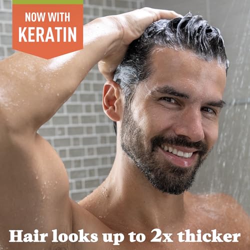 SHAMPOO Just for Men Control GX Grey Reducing for Lighter Shades of Hair, Blonde to Medium Brown, Gradual Hair Color with Keratin, 4 Fl Oz - Pack of 1 (Packaging May Vary)