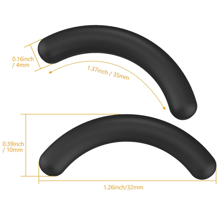 Zhehao 24 Pieces Curler Refills Eyelash Curler Refill Pads Silicone Rubber Black Curler Replacement Refills Pads for Universal Eyelash Curler with a Clear Storage Box