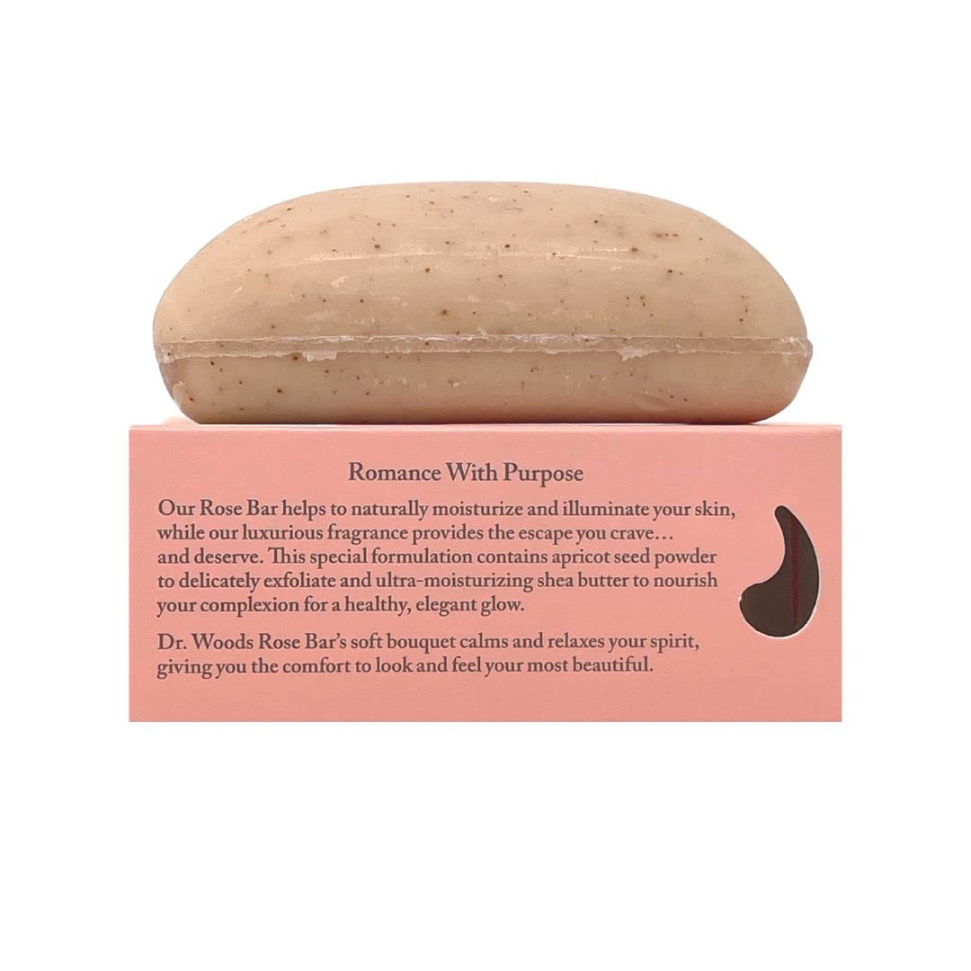 Dr. Woods Dr. woods skin Illuminating English Rose bar soap with organic shea butter, 5.25 ounce (pack of 3)