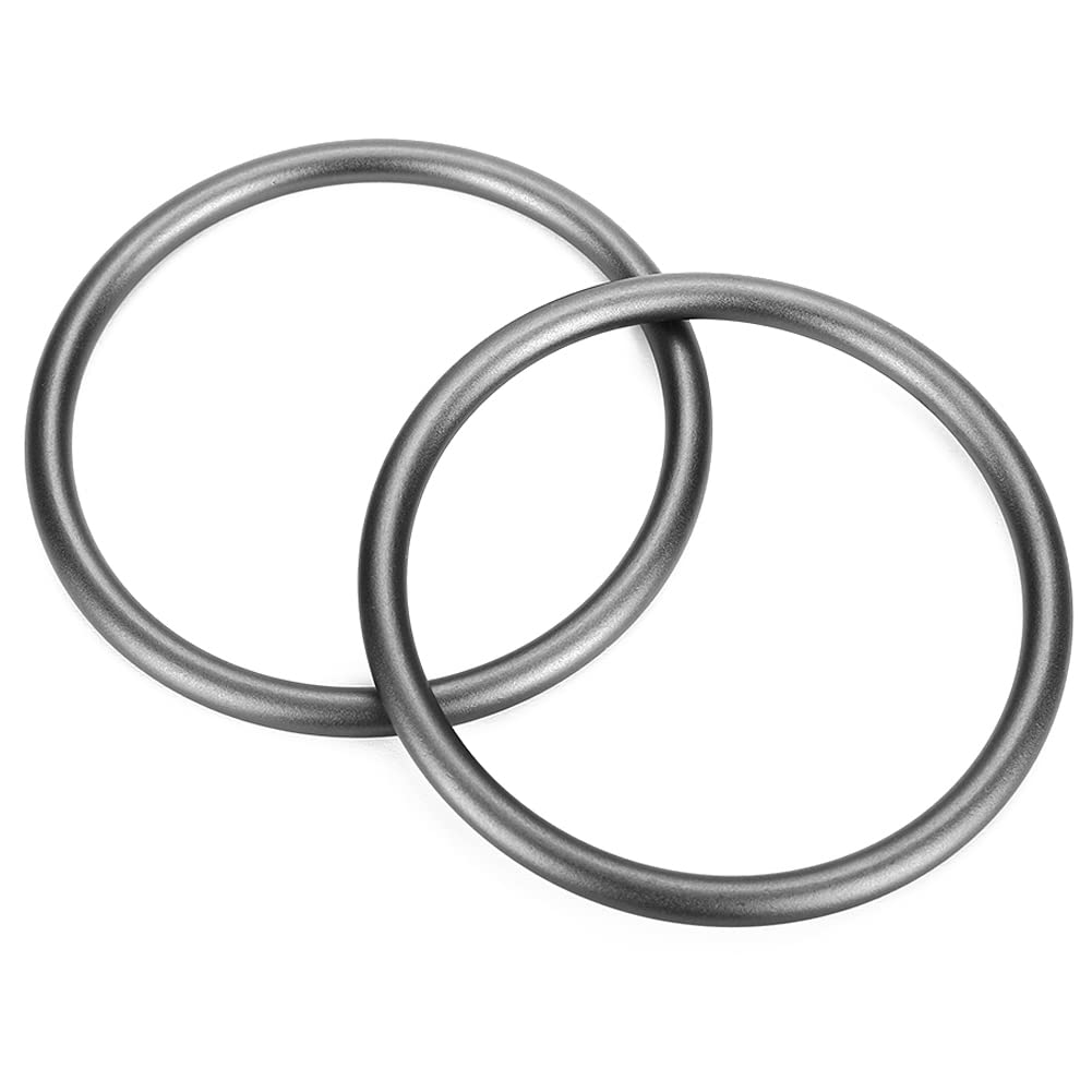 Accmor Aluminium Baby Sling Ring 3 inch Soft Wrap Carrier Rings Accessory for Infants Toddlers Newborn Kids (Gray)