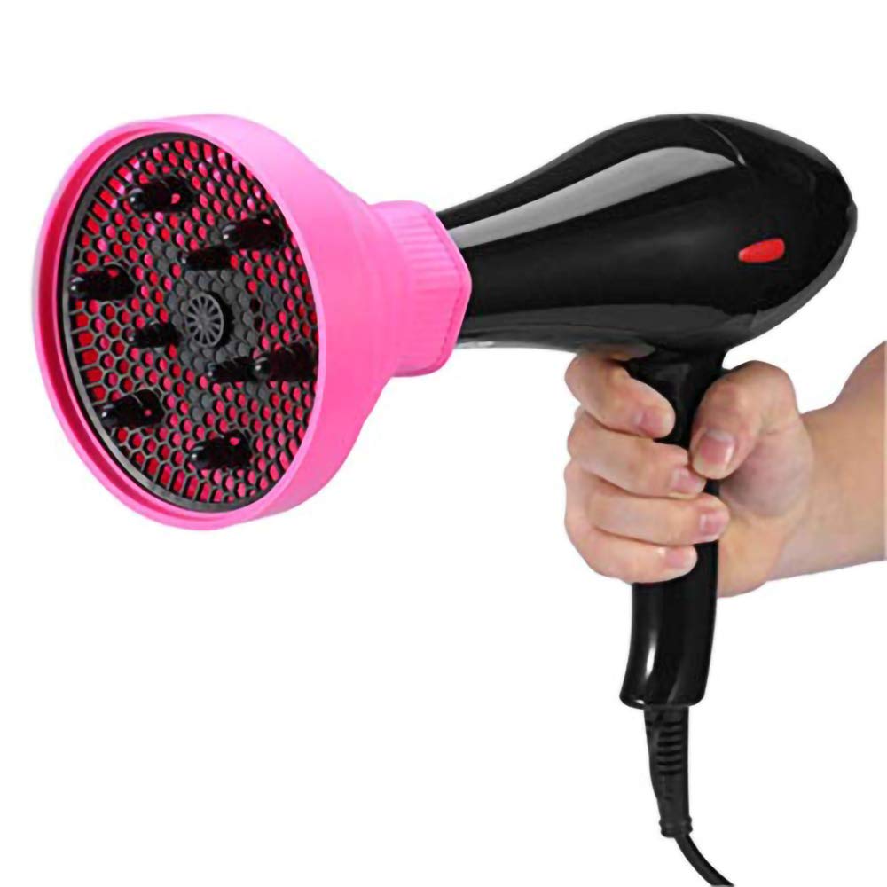 Collapsible Silicone Hair Diffuser Attachment- The latest travel portable-Pink