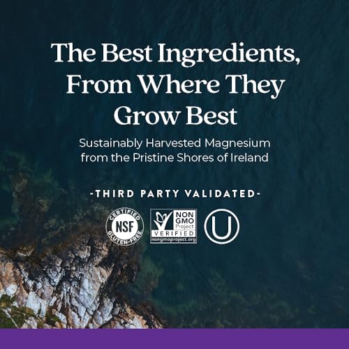 New Chapter Magnesium + Ashwagandha Supplement, 325 mg with Magnesium Glycinate, Calm & Relaxation, Muscle Recovery, Heart & Bone Health, 2.5x Absorption, Gluten Free, Non-GMO - 30 ct (1 Month Supply)