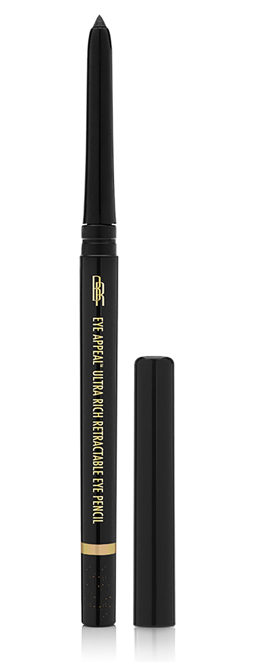 Black Radiance Retractable Eye Appeal Pencil, Sparkling Black, 0.008 Ounce