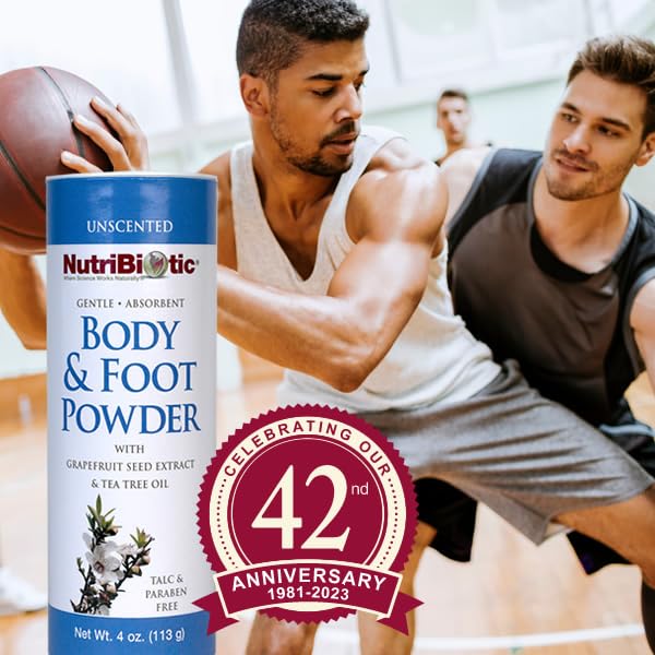 Nutribiotic Body and Foot Powder Unscented 4 Ounce
