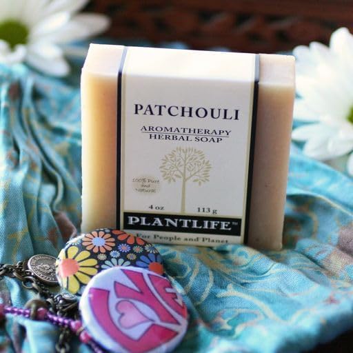 Plantlife Value 6 Pack-Patchouli 100% Pure & Natural Aromatherapy Herbal Soap - 4 oz each