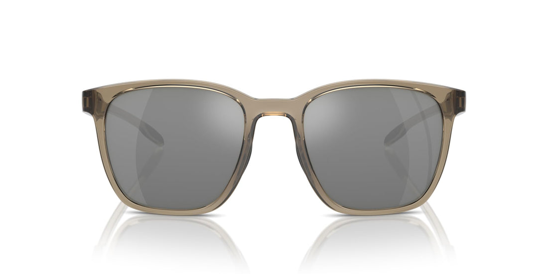 Native Eyewear Targhee Square Sunglasses, Smokey Quartz/Silver Mirrored Polarized, 54 mm