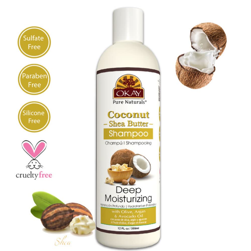 Okay Coconut Shampoo Shea Butter 12 Ounce