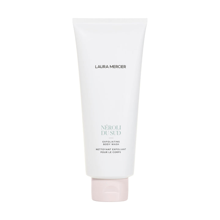 Laura Mercier Exfoliating Body Wash, Strawberry Seed and Sugar Scrub-Infused Exfoliator, Removes Impurities, Helps to Improve Uneven Skin Tone, Elasticity and Circulation, Néroli du Sud