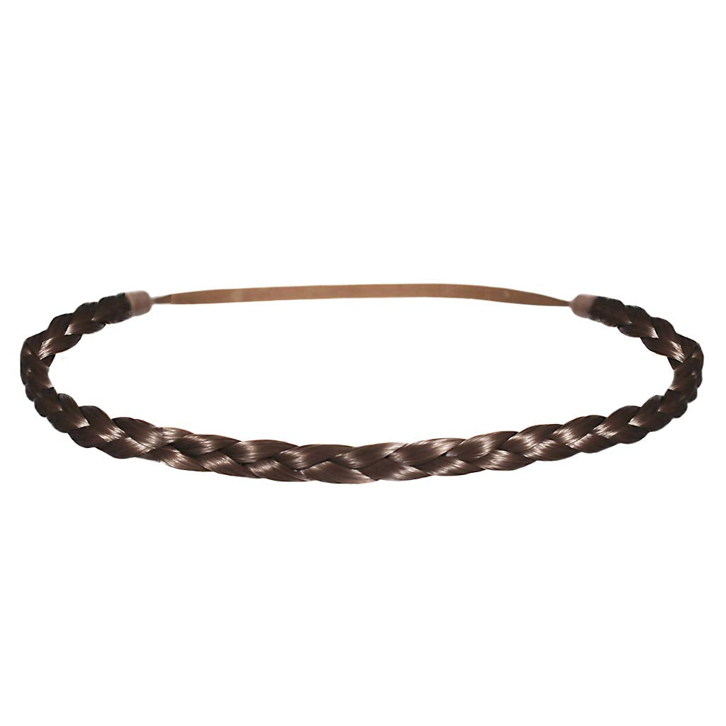 Mia Beauty Thin Braidie Head Band, Light Brown, 0.05 Ounce by Mia Beauty