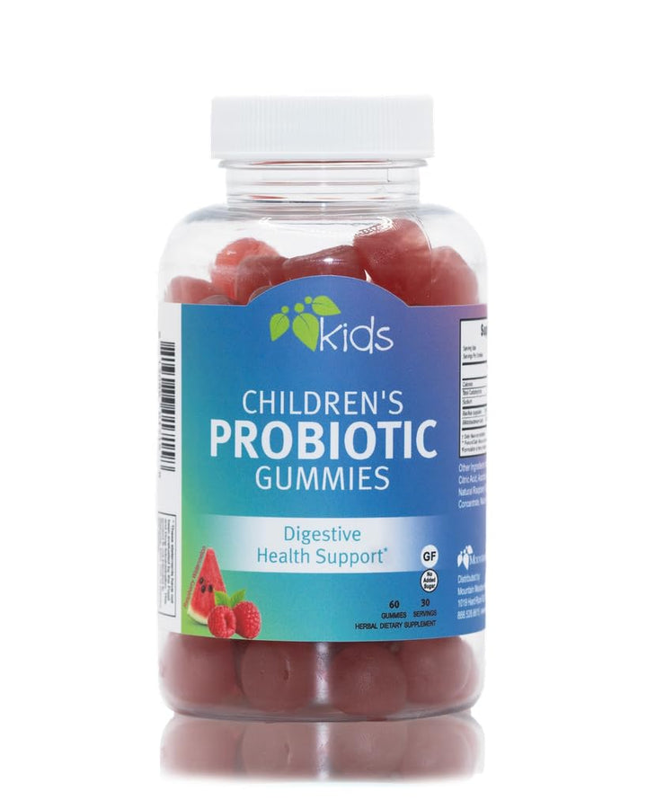 Mountain Meadow Herbs Children’s Probiotic Gummies for Kids | Digestive Regularity Support | Immune System + Microbiome Health for Kids | Ages 3+ No Added Sugar 60 ct.