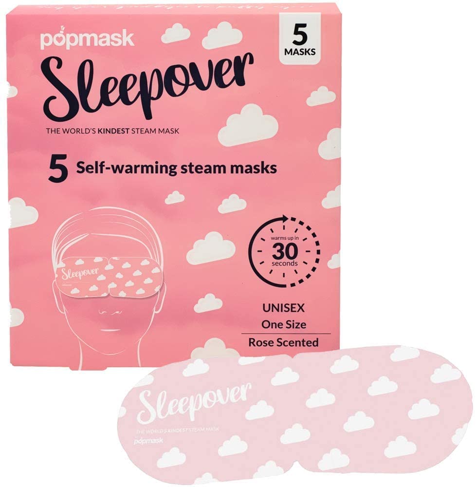 Popmask Sleepover Self Heated Eye Mask Rose Scent