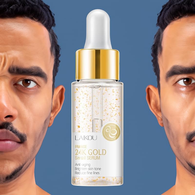 EKHAYA Snail Mucin Repair Serum: Hydrating Snail Mucin Essence Serum with Vitamin C for Skin Rejuvenation, Dark Spot Reduction, and Fine Line Smoothing