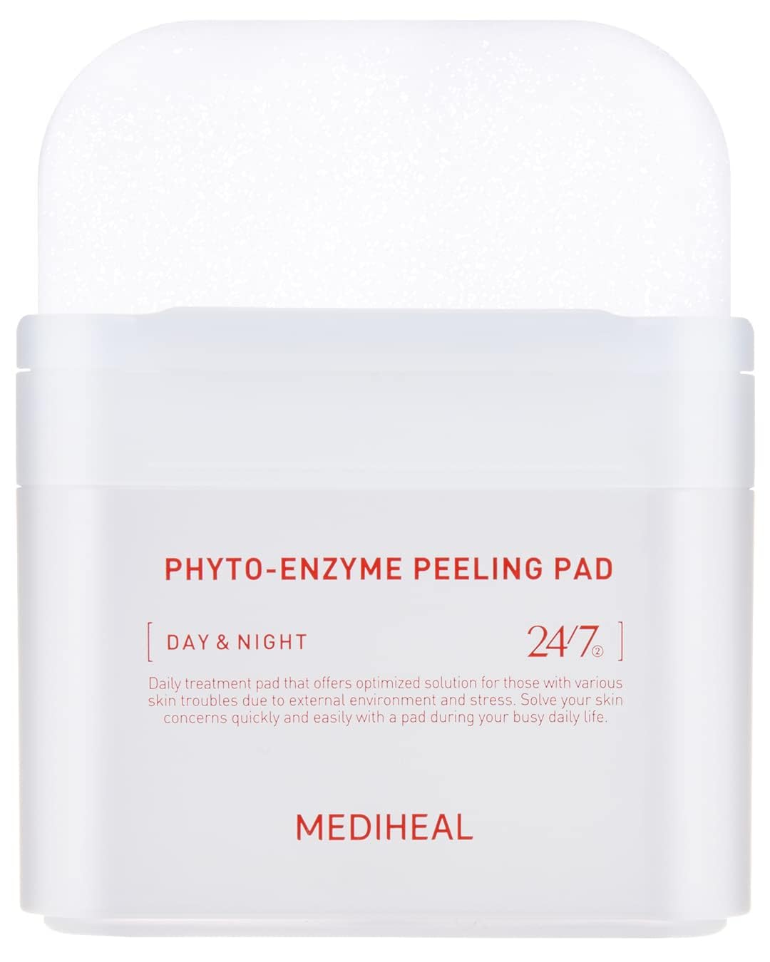 MEDIHEAL Phyto Enzyme Peeling Gauze Pads - Vegan Face Resurfacing Pore Tightening with LHA & Papaya Enzymes - Exfoliating Pads, 90