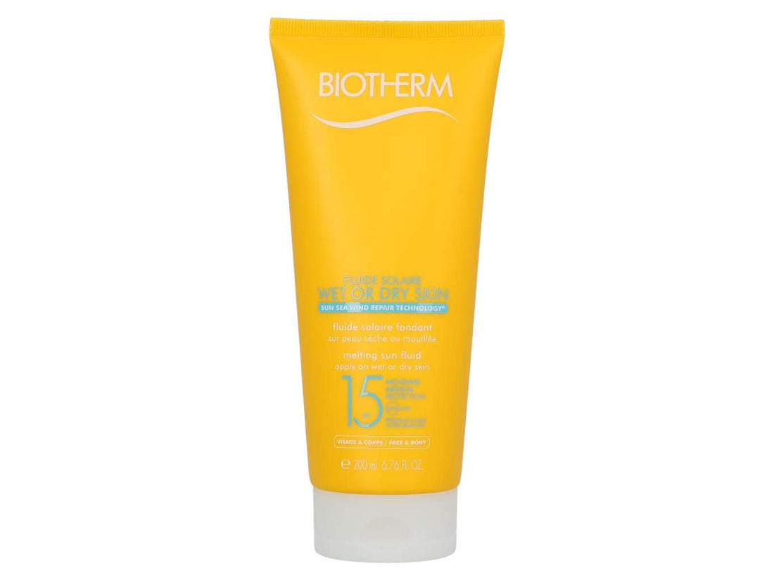 Biotherm Fluide Solaire Wet Or Dry Skin Melting Sun Fluid SPF 15 For Face & Body - Water Resistant 200ml/6. 76oz