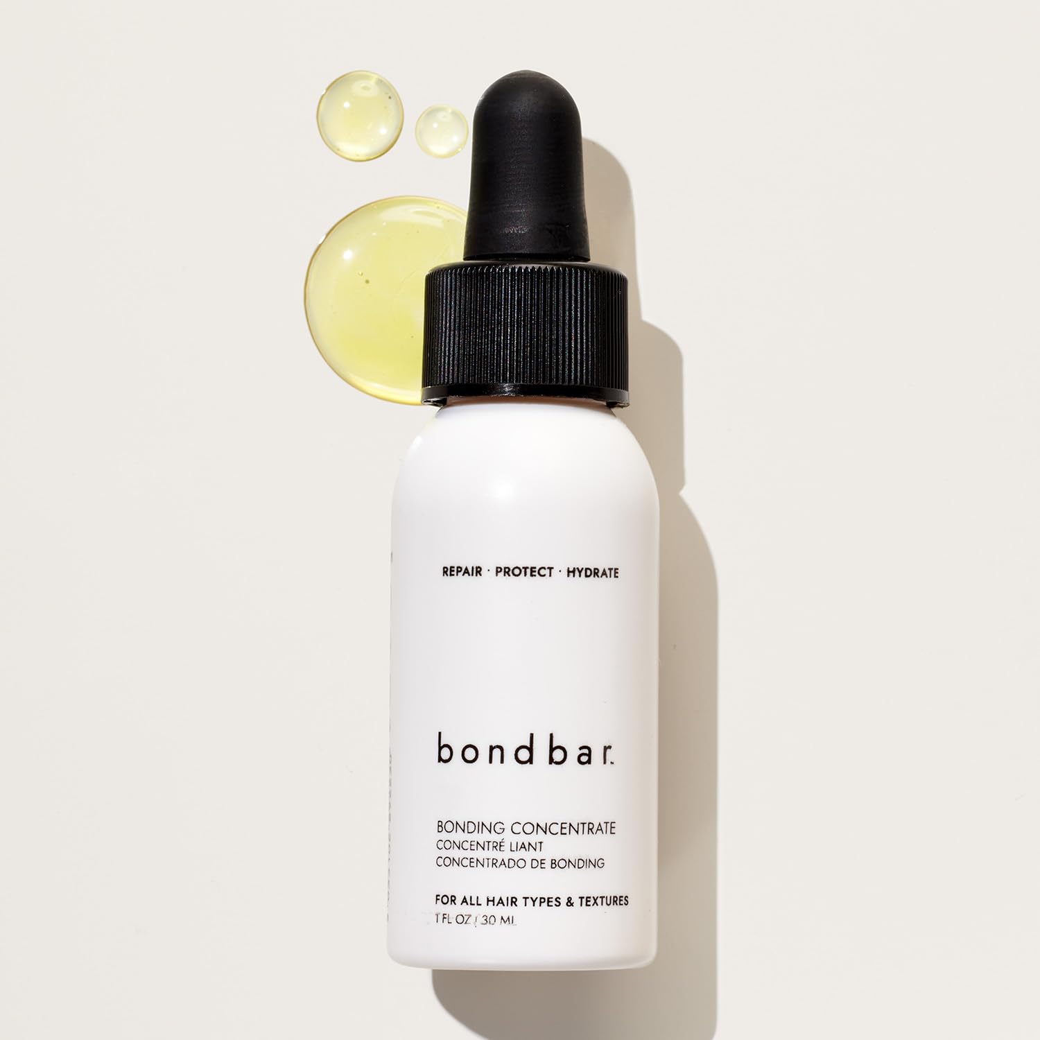 Bondbar Bonding Concentrate, Visibly Increases Shine and Minimizes Flyaways, Heat Protectant up to 450 Degrees, Repairs, Vegan, CrueltyFree, 1 Fl. Oz.
