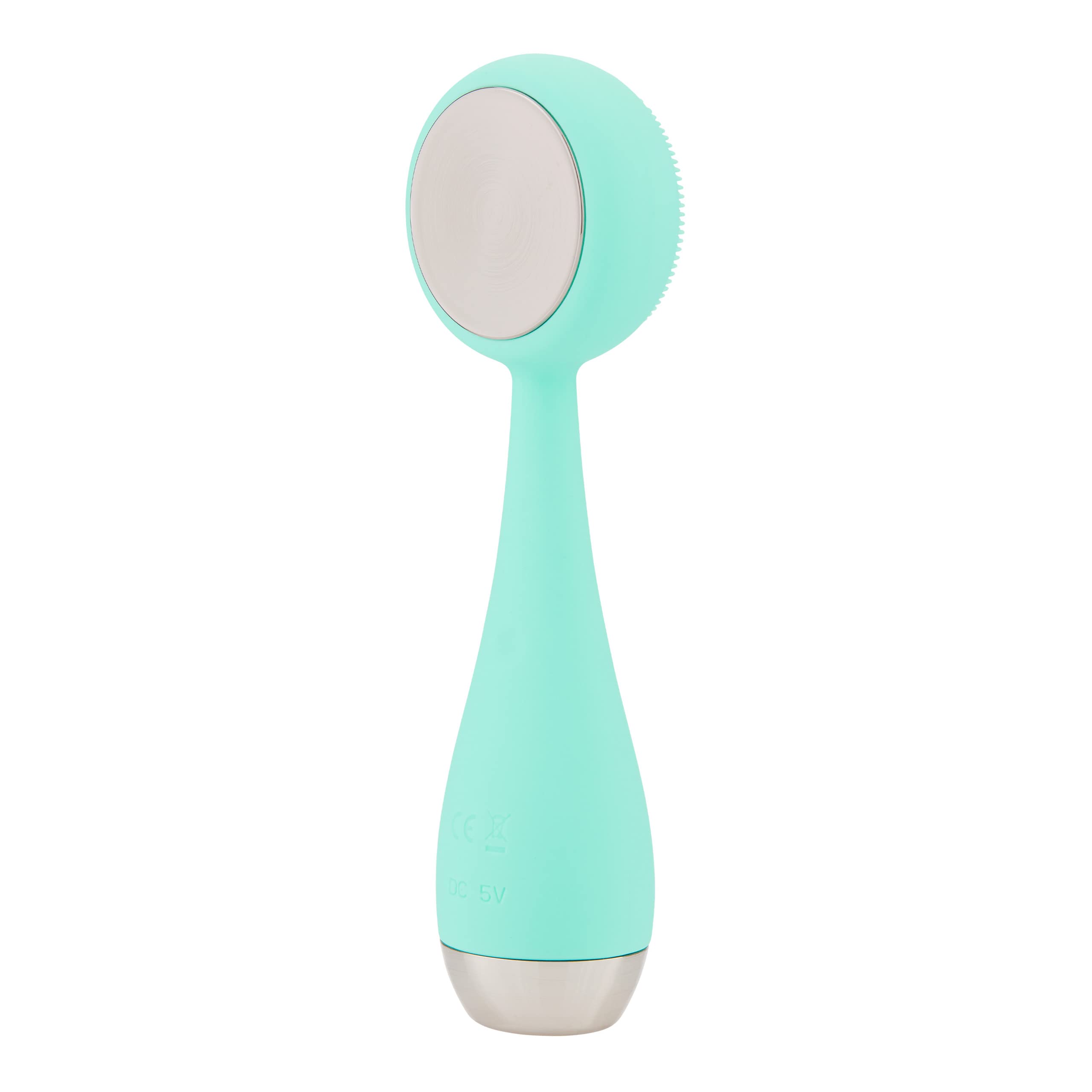 PMD Clean Pro - Smart Facial Cleansing Device with Silicone Brush & ActiveWarmth Anti-Aging Massager - Waterproof - SonicGlow Vibration Technology - Lift, Firm, and Tone Skin on Face and Body - Teal