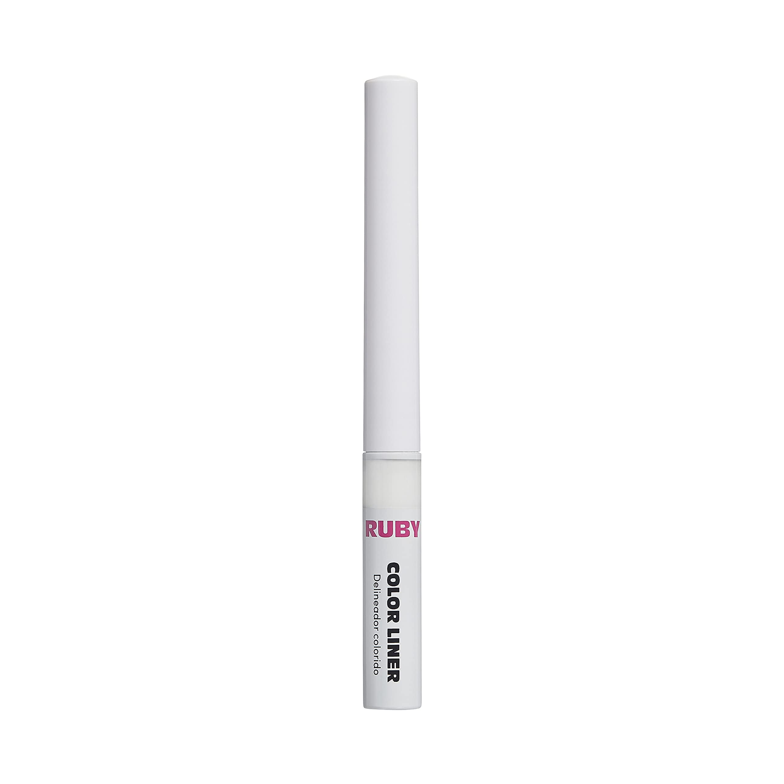 Ruby Kisses Color Liquid Eyeliner Water Resistant Long Lasting Eyeliner 3 ml (0.10 fl.oz.) (White)