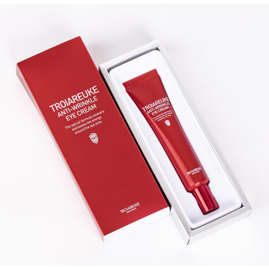TROIAREUKE Anti-Wrinkle Eye Cream, Intensive Anti-Aging Firming Cream For Face and Neck | Rose Infused Moisturizer Packed With Antioxidants from Peptides and Botanical Extracts, Korean Skin Care