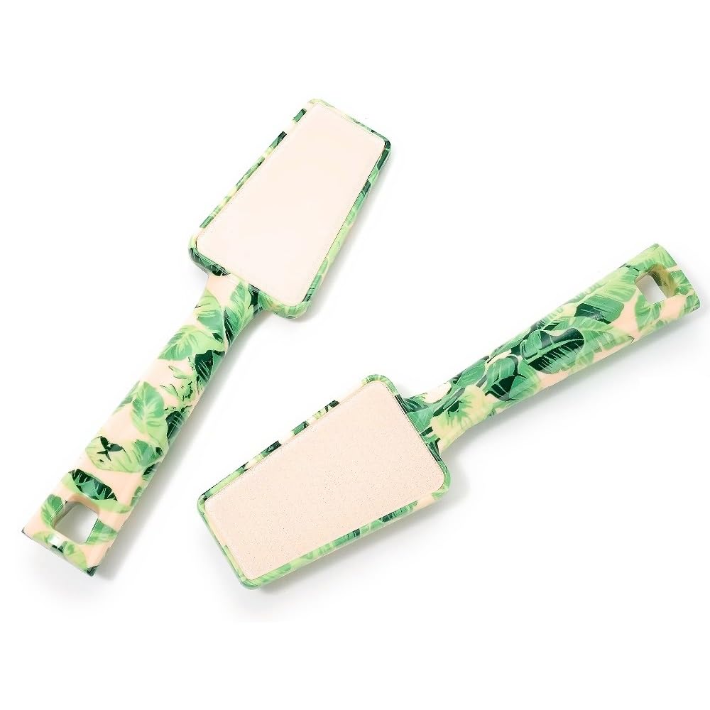 Pop Sonic Nano Glass Foot File (1 Unit) | Foot Callous Removal for Smooth, Soft Feet | Foot Scraper for Dead Skin Remover | Perfect Pedicure Tools at Home or Salon Use (Tropical Palm)