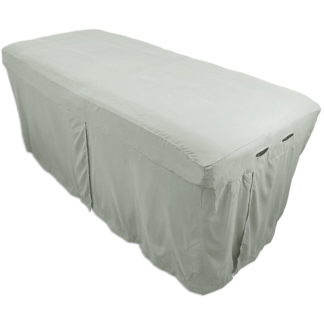Microfiber Massage Table Skirt - Mirage Gray