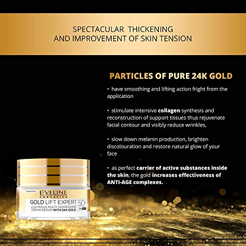 Eveline Cosmetics Gold 24karat Gold Lift Expert Strong Anti-Wrinkle Firming Cream Day & Night 50 + 50ml