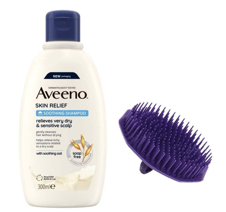 VibePack Skin Relief Soothing Shampoo 300ml + scalp brush