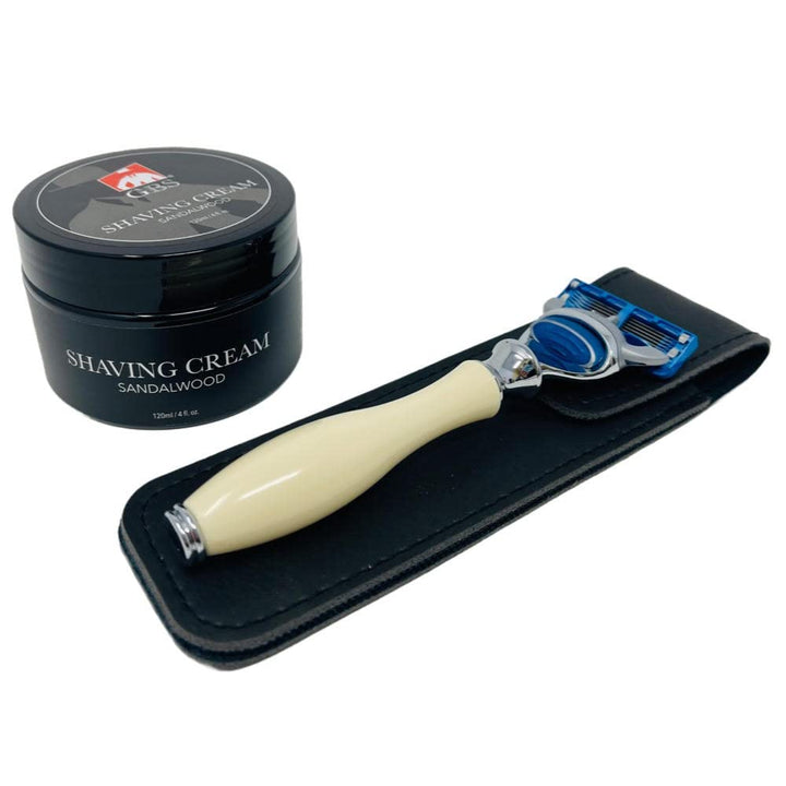 GBS 3 Blade Shaving Razor (Ivory)