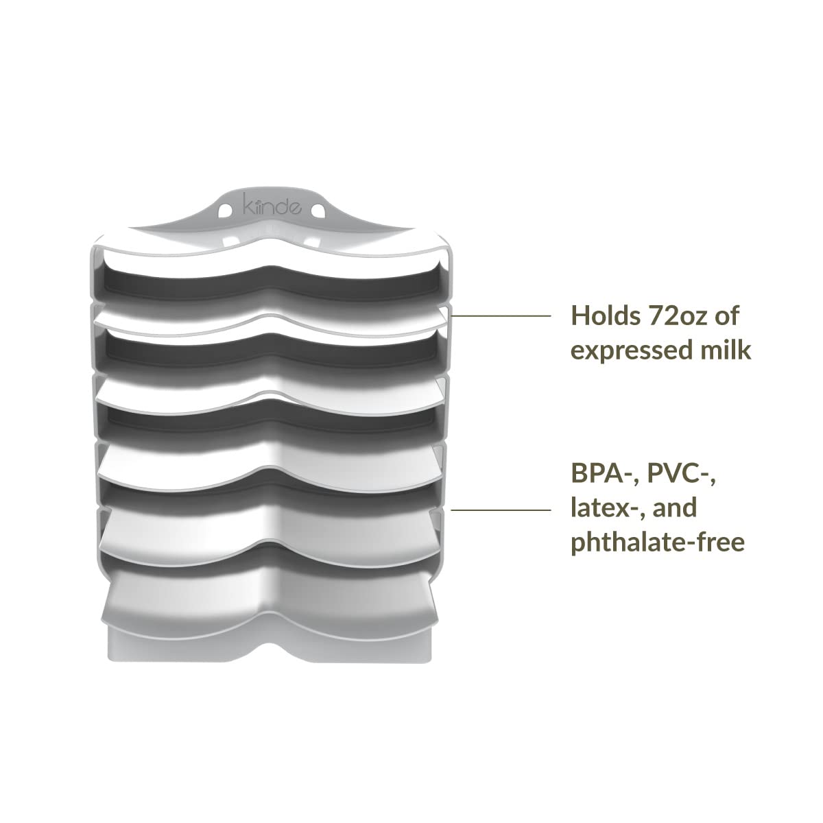Kiinde Keeper Breast Milk Bags and Baby Food Pouches Organizer, Freezer Storage