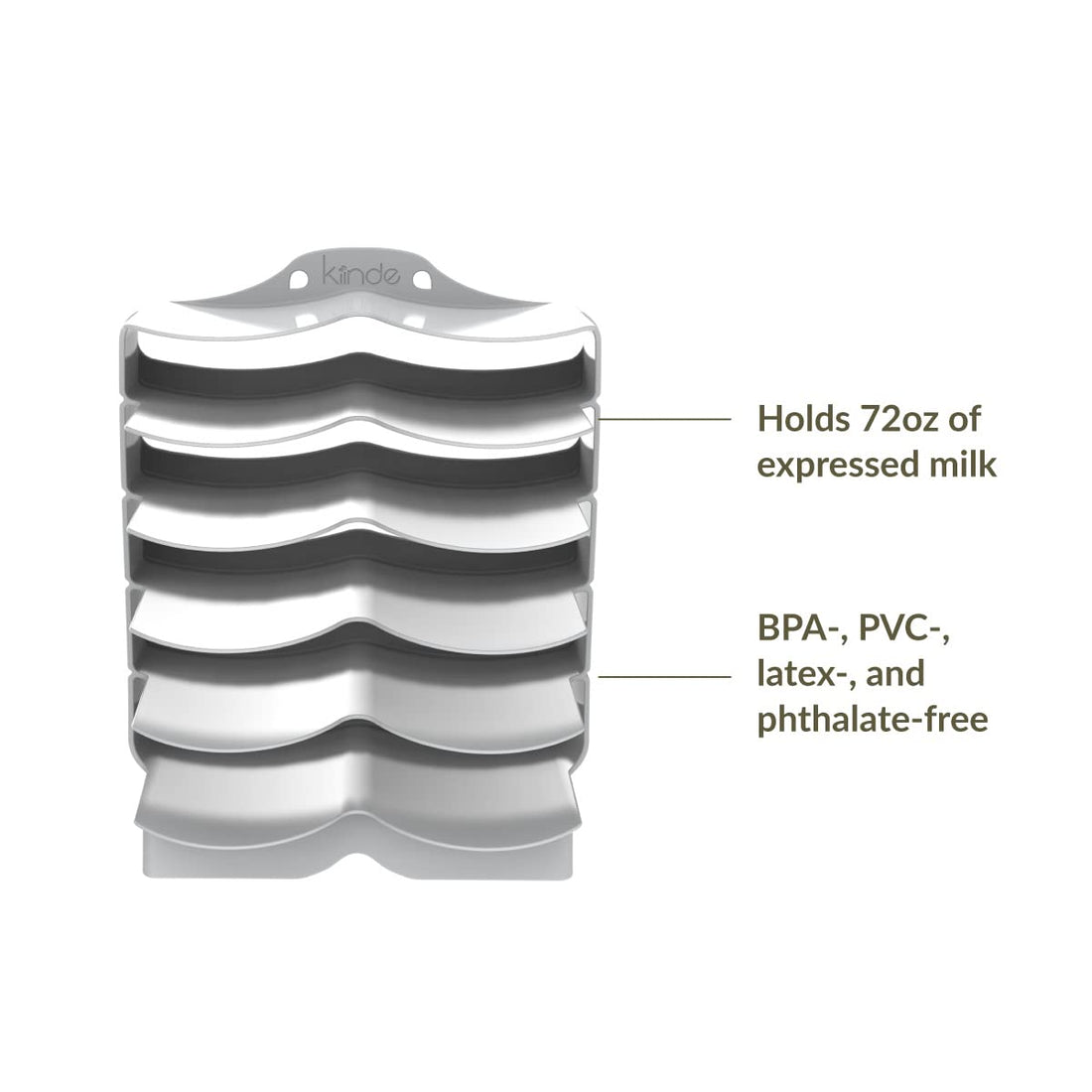 Kiinde Keeper Breast Milk Bags and Baby Food Pouches Organizer, Freezer Storage