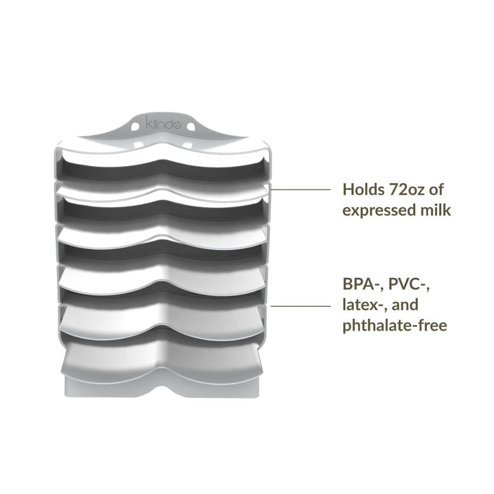 Kiinde Keeper Breast Milk Bags and Baby Food Pouches Organizer, Freezer Storage